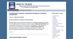 Desktop Screenshot of moneybythebook.com